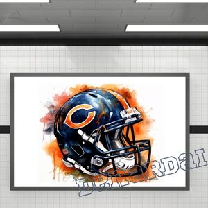 NFL CHICAGO BEARS POSTER 14X11 PRINT  GREAT GIFT FOR BEARS  FANS